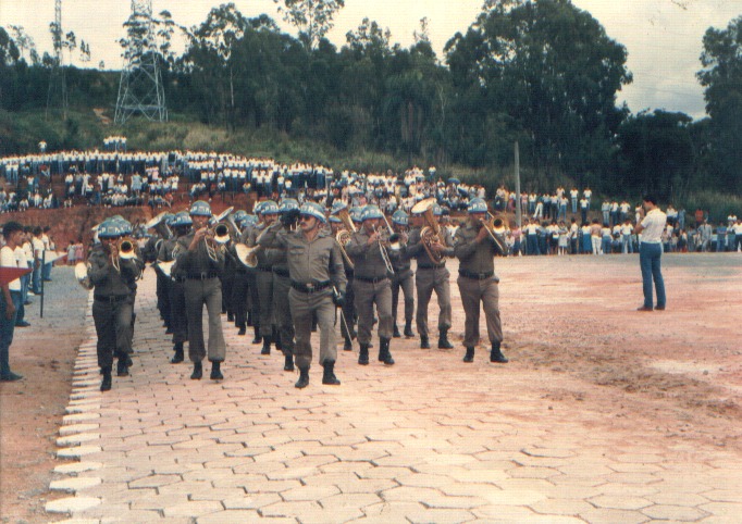 Banda Regimental no Pátio JMS